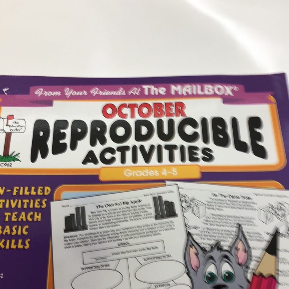 October Reproducible Activities Grades 4-5 - Picture 2 of 10